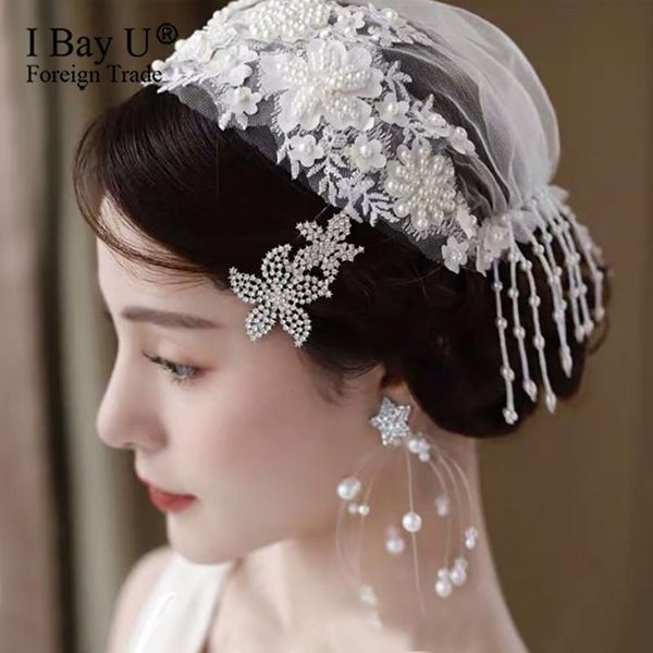 

bridal veils professional veil factory wedding accessories 2021 pearls tulle long tassel cut edge, Black