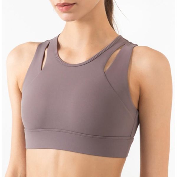 

yoga outfit high strength vest anti sagging sports underwear running shockproof gathered bra shaping fitness