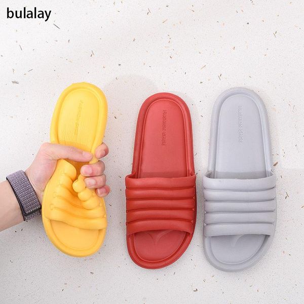 

slippers summer women indoor floor flat shoes eva flip flops female non-slip bathroom home bulalay, Black