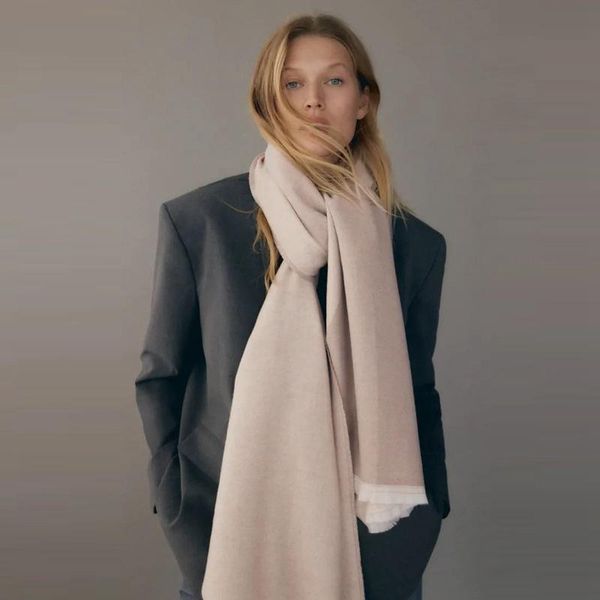 

scarves women wool blended scarf geometric double-sided shawl pink, Blue;gray