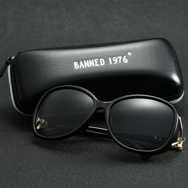 

feminin cool new women polarized vintage sunglasses luxury protection uv sol sun 1976 de glasses fashion gafas banned lady's pvmfl, White;black