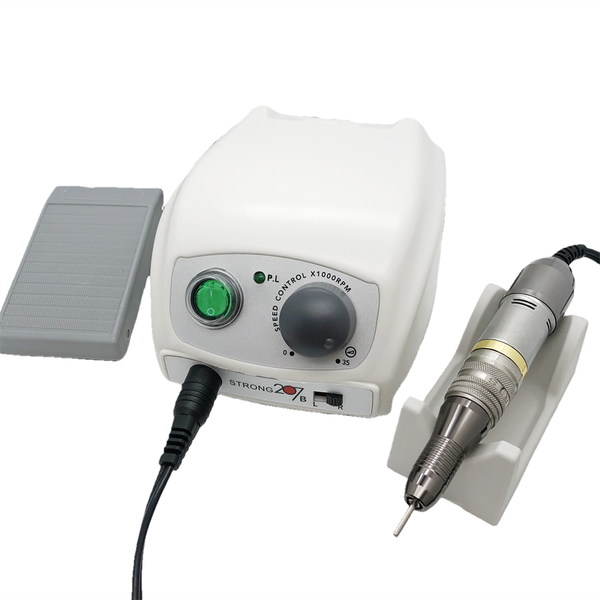 

nail drill & accessories 30v 65w strong 207b control box 35000rpm handle electric set nails art tool file equipment manicure machine