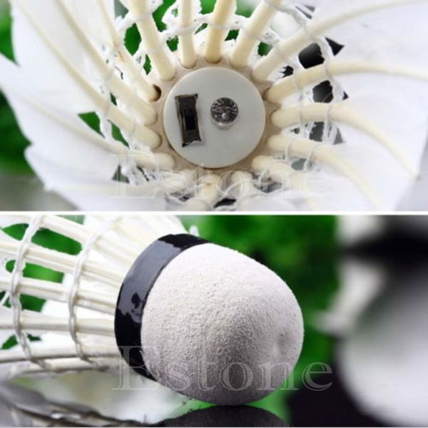 

4 pcs birdies lighting dark night colorful led badminton shuttlecock