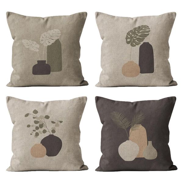 

cushion/decorative pillow scandinavian home decor plant case 40*40 45*45 nordic style pillowcases for sofa car linen cushion cover