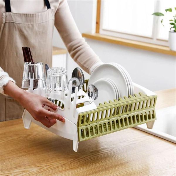 

hanging baskets kitchen dish sink drainer drying rack wash holder basket organizer tray water drain bowls chopsticks bowl