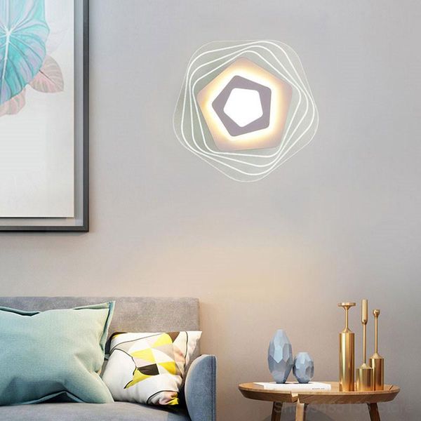 

modern minimalist led acrylic wall lamps bedside wall lamp living room study bedroom sconce light fixtures bathroom light