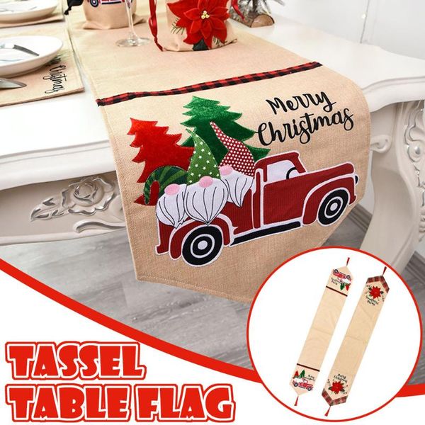 

table cloth christmas wine bottle set placemat tablecloth combination decoration/christmas atmosphere dress up/home decor/diy house