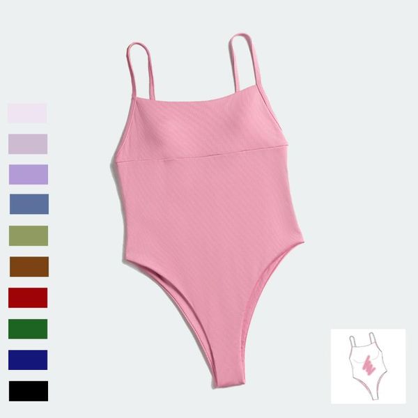 

women's swimwear 2021 custom women solid color womens one piece, White;black