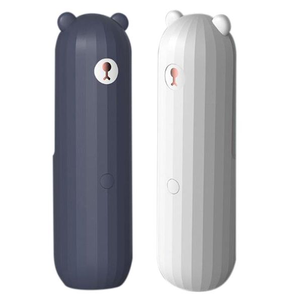 

portable handheld mini fans lovely small bear usb foldable multi-function rechargeable power bank deskfan