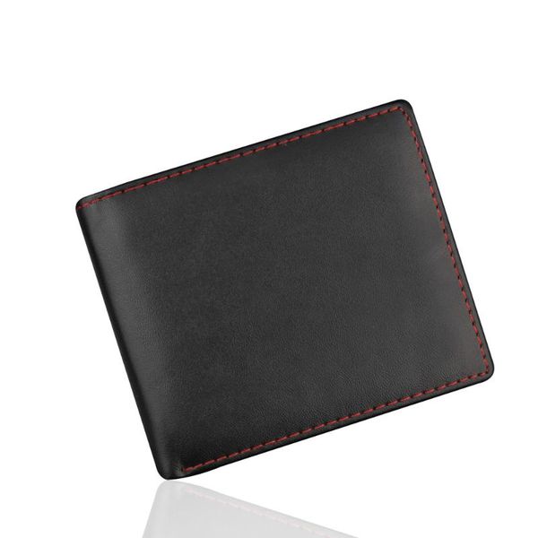 

wallets daigelo 2021 men bifold business leather wallet id holder purse pockets money bag est, Red;black
