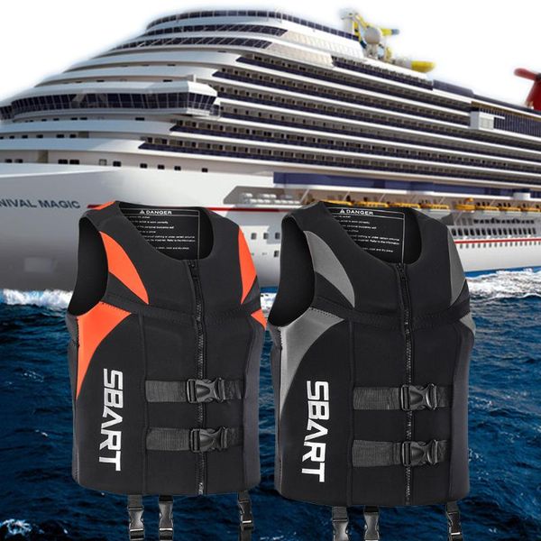 

life vest & buoy outdoor rafting neoprene jacket universal swimming boating skiing polyester for snorkeling fishing