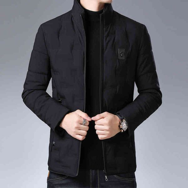 

Men's thick et, fashion casual windbreaker, bubble coat, winter clothing, 2021, Black