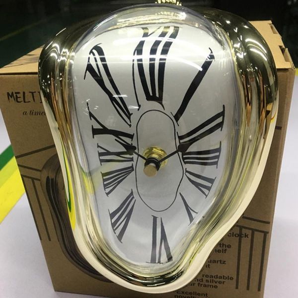 

melting distorted wall clocks surrealist salvador dali style wall watch decor gift home creative decorations