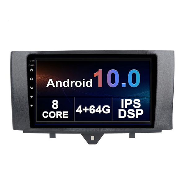 Car DVD Radio Player Android Video multimediale WIFI integrato per BENZ SMART 2011-2015 con supporto GPS Touch Screen da 10 pollici Carplay TPMS