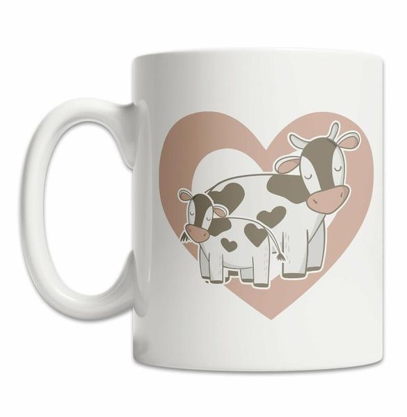 

mugs cow heart mug i love cows coffee dairy cute baby