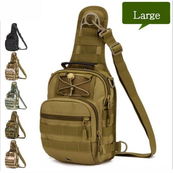 

backpack fan of military camouflage chest inclined bag men's bags multi-function high grade wearproof travel luxury