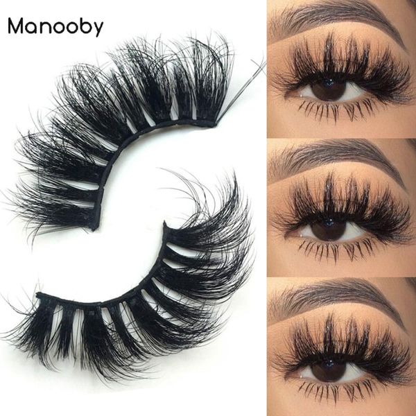

manooby 8d mink lashes fluffy soft wispy volume makeup eyelashes natural long cross false eyelashes eye lashes reusable eyelash