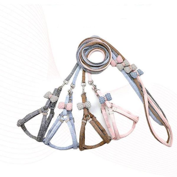

dog collars & leashes small fresh pet leash chest strap teddy traction rope