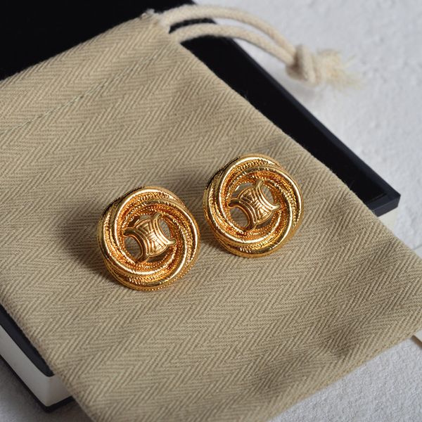 

design jewelry arc stud 2021, Golden