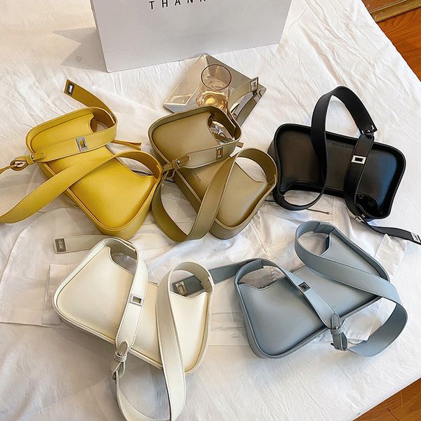 

underarm storage handbag 2021 spring zipper style textured women's armpit bag tide flow diagonal shoulder