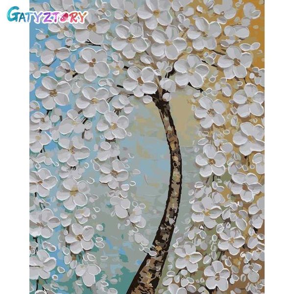 

paintings gatyztory flower tree coloring by numbers for adults painting acrylic paints set home decor decorative frames