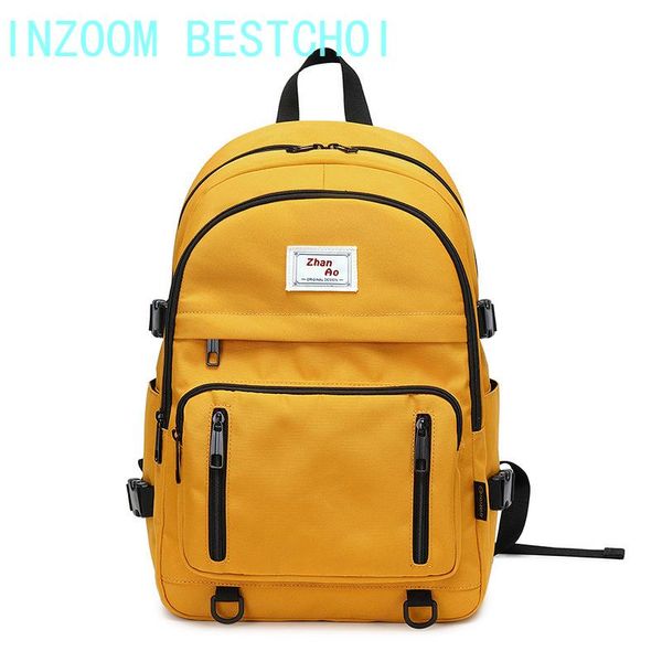 

backpack 2021 student schoolbag outdoor travel men and women multi-function all-match high capacity mochila escolar