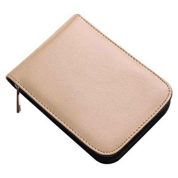 

12 pencil case pu material pen case large capacity simple business office pen durable storage bag