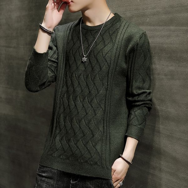 

2021 new fashion brand pullover striped slim fit knitred woolen sweater autumn casual men clothes pull hombre lrig, White;black