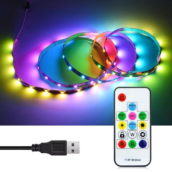 

dream color rgb led cabinet lamp kitchen light usb led strip lights for wardrobe furniture closet bedroom stair home decor lamps