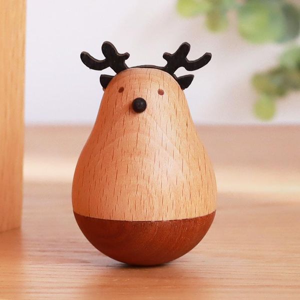 

decorative objects & figurines log tumbler ornaments, cartoon cute animals, home decoration accessories, decor, christmas and year gifts, 7.