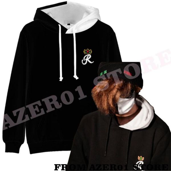 

men's hoodies & sweatshirts ranboo logo dream team smp 3d print fashion fall winer suit sportswear harajuku women/men the hooded, Black