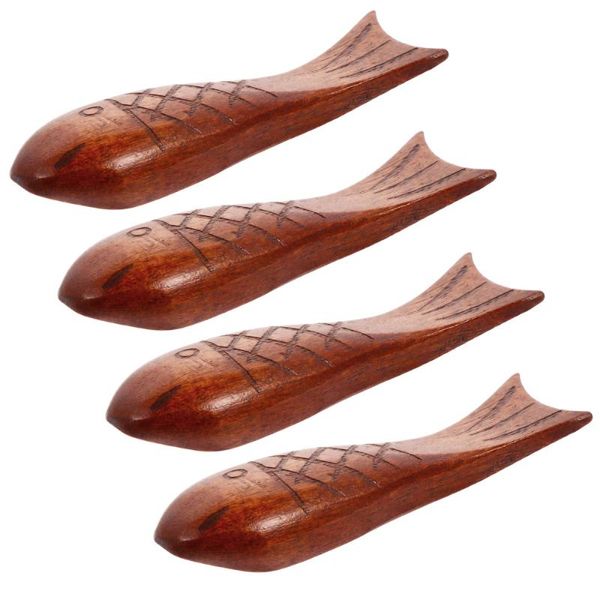 

chopsticks 4pcs wooden holders chopstick rests stands (assorted color)