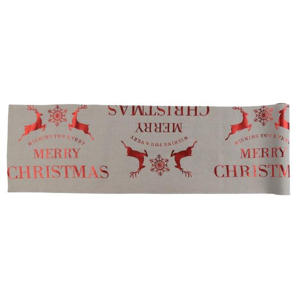 

table cloth christmas printed tablecloth red elk decoration home garden