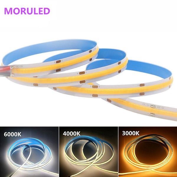 

strips high density cob/fob led flexible strip light white/nature white/warm white high-quality no spot cob lighting ip20 dc12v/24v