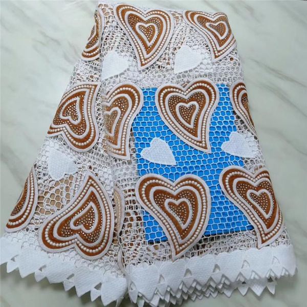 

ribbon tollola french stones lace fabric 2021 latest african cord 5y nigerian guipure with velvet, Pink;blue
