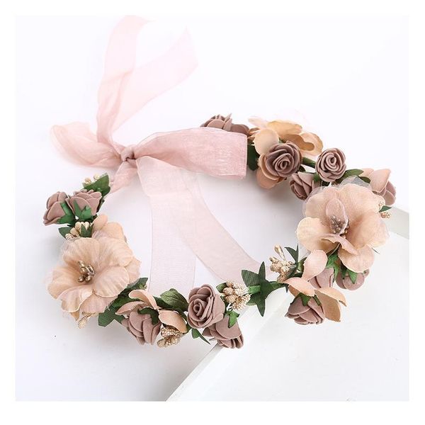 

trendy party prom garland wedding hair accessories ladies wreath headwear accessories handmade hair band female ti qylziw
