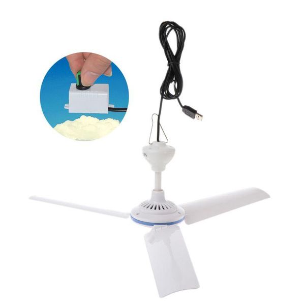 

gadgets dc 5v ceiling fan air cooler stepless speed usb for bed camping outdoor tent
