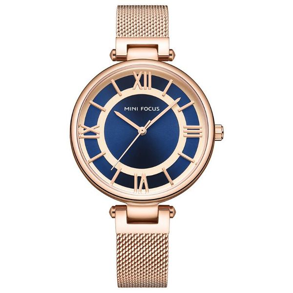 

Womens Elegant Mesh Bracelet Watches Simple Analog Quartz Wristwatch with Date Fashion Ladies Clock montre femme colorful, Gold