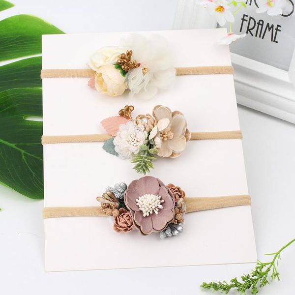 

super soft baby headband soft nylon infant baby hair band girl hair accessories pgraphy props newborn head band, Slivery;white