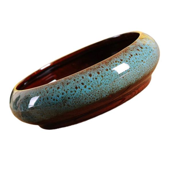 

1pc ceramic flowerpot succulent planter garden bonsai pot decorative flowerpot