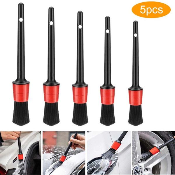 

car sponge 5pcs detailing brush auto cleaning set multifunction washing aut interior air-conditioner