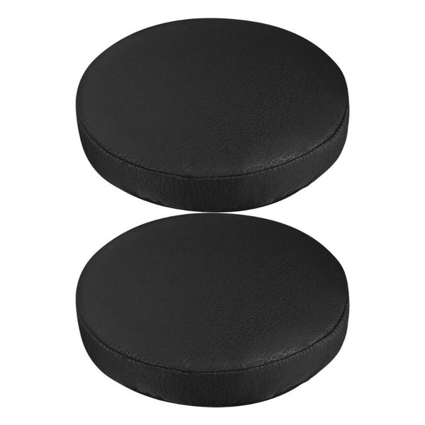 

chair covers 2pcs round non-skid seat black stretch stool home decor