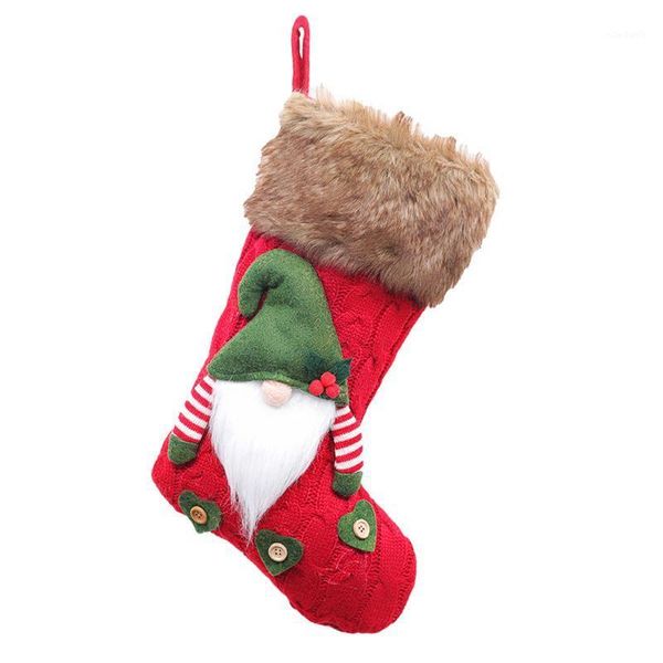 

christmas stockings kids with strap reusable holiday tree hanging cute portable home gift bag party decor faceless doll