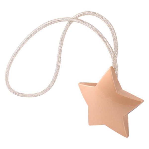 

curtain magnetic button star pattern curtain decor punch-tieback for home