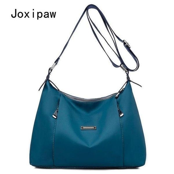 

evening bags waterproof nylon shoulder bag female pu leather crossbody large capacity oxford lady handbag casual messenger purse