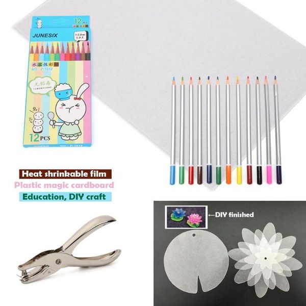 

other arts and crafts 1 set shrinks film plastic sheet shrink diy art uv cure resin creative decorating unprintable films a4 materials