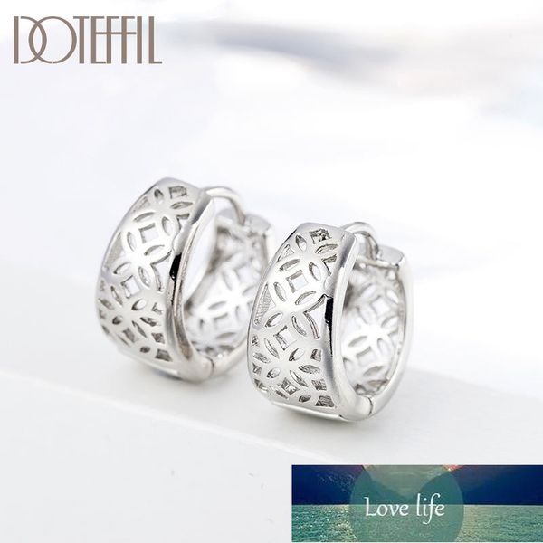 DOTEFFIL Orecchini in oro con motivo cavo in argento sterling 925 per gioielli da donna Gioielli romantici carini Regalo per feste di nozze Prezzo di fabbrica design esperto Qualità più recente