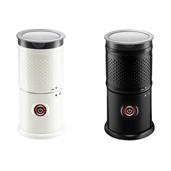 

mugs coffee cup milk frother electric steamer soft foam maker for /cold froth cappuccino latte non-stick white eu plug
