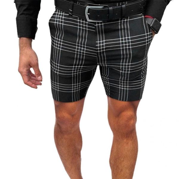 

men's shorts portable stylish men summer beach stretch half pants for daily life, White;black