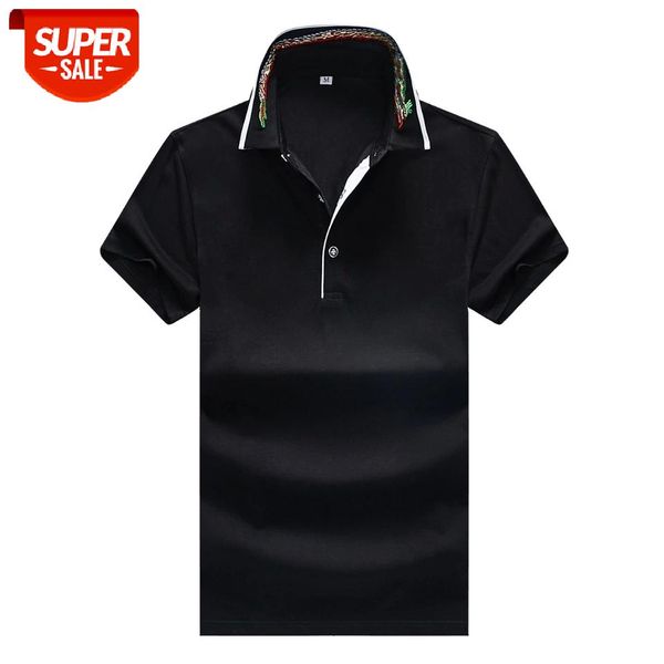 

Men Short Solid Regular Cotton Brand Polos Shirt Tee Top 2019 Summer Men's Polo Shirts Clothing Business Male Plus Size #6w24, White;black